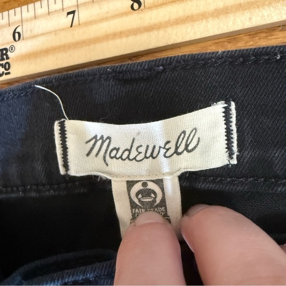 Madewell 9" Mid-Rise‎ Skinny Jeans in ISKO Stay Black size 29 - Picture 5 of 6